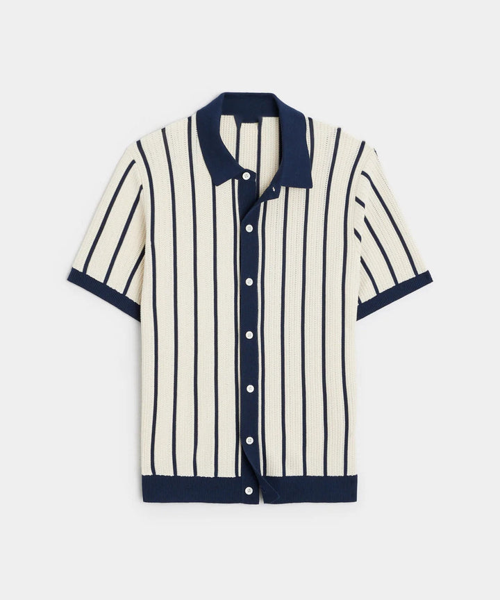Ivan | Men's Striped Polo Shirt-Metro Lane Plaza