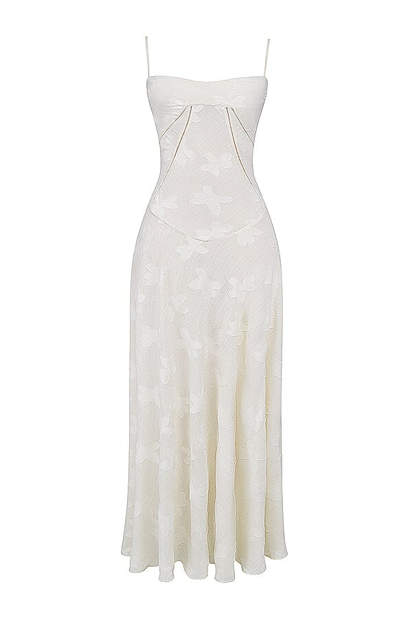 Ivy | Women's Floral Spaghetti Strap Maxi Dress-Metro Lane Plaza