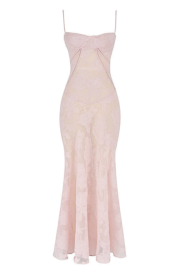 Ivy | Women's Floral Spaghetti Strap Maxi Dress-Metro Lane Plaza