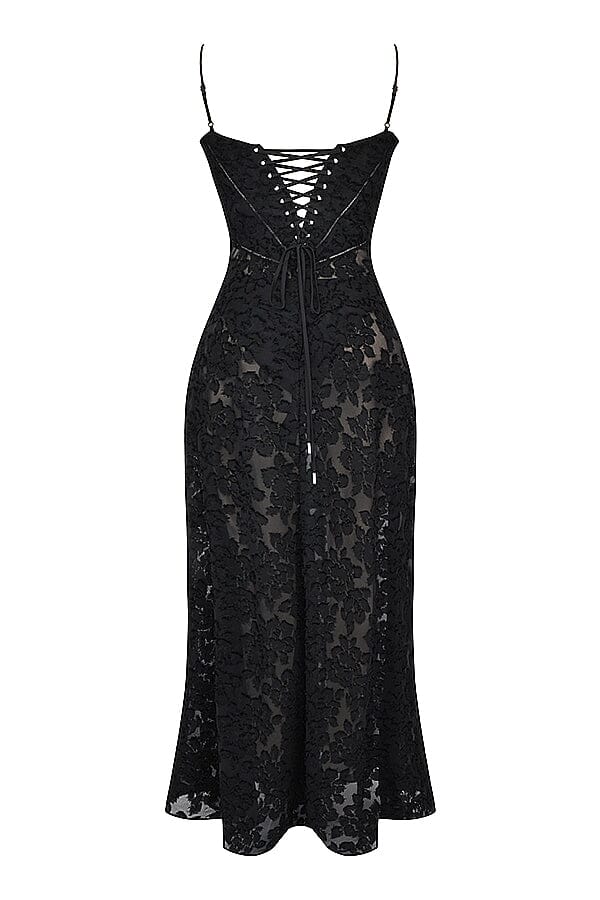Ivy | Women's Floral Spaghetti Strap Maxi Dress-Metro Lane Plaza