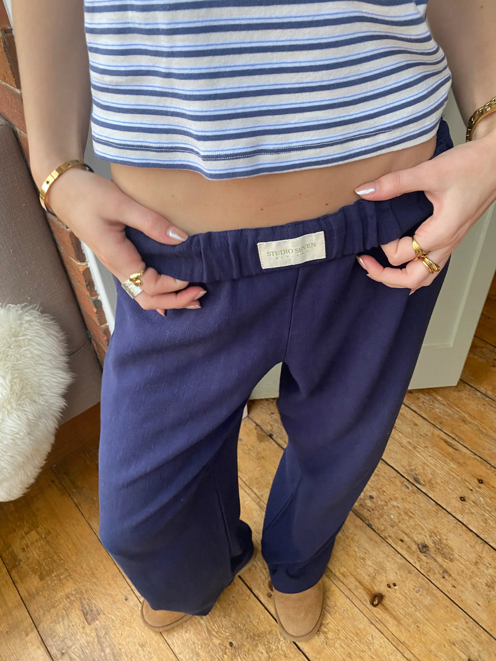 Ivy | Women's Cotton Comfort Fit Lounge Pants-Metro Lane Plaza