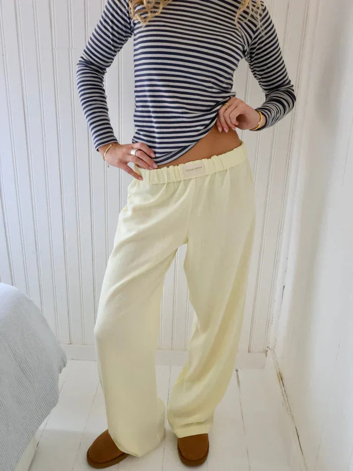 Ivy | Women's Cotton Comfort Fit Lounge Pants-Metro Lane Plaza