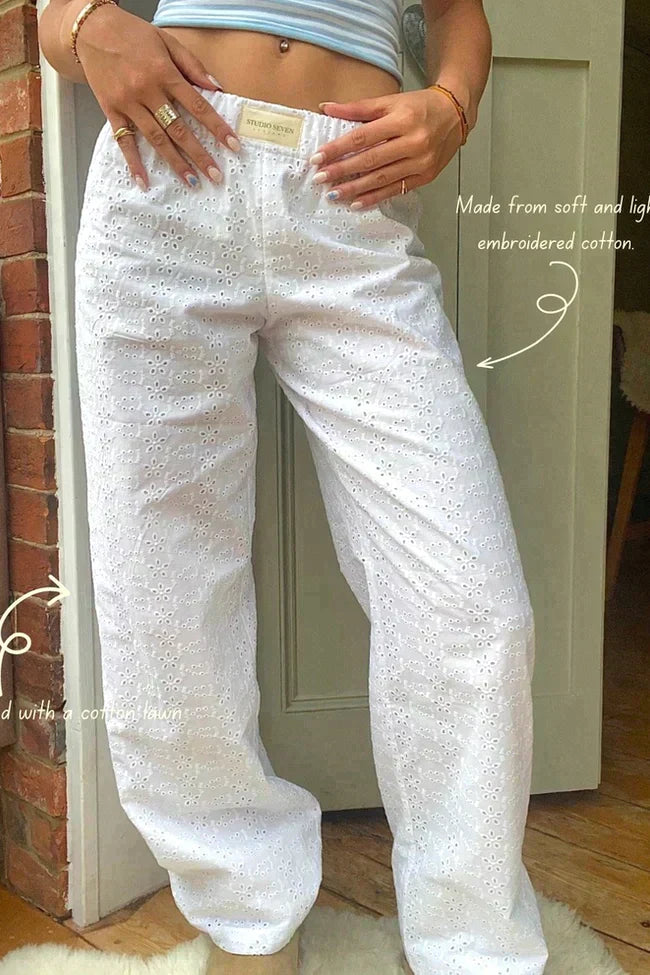 Ivy | Women's Cotton Comfort Fit Lounge Pants-Metro Lane Plaza
