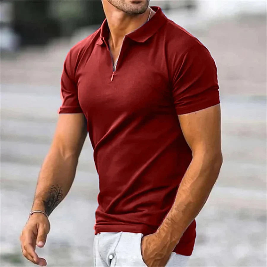 Men's Long Sleeve Polo Shirt - Stylish and Comfortable Apparel-Metro Lane Plaza