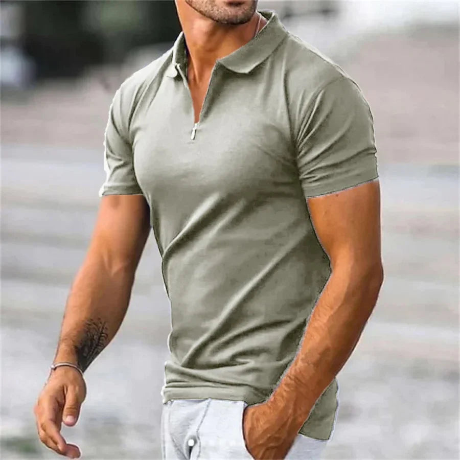 Men's Long Sleeve Polo Shirt - Stylish and Comfortable Apparel-Metro Lane Plaza