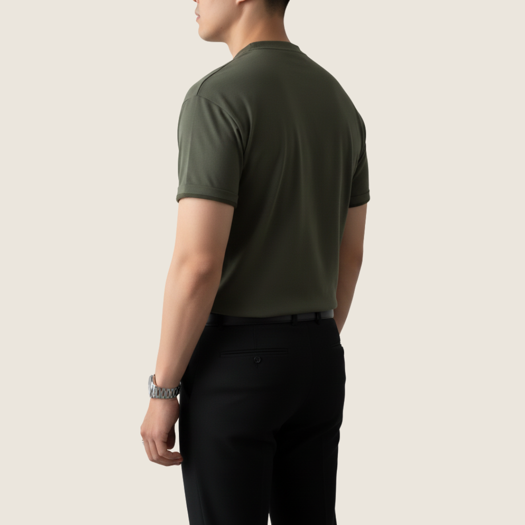 Jaxon | Men's Short Sleeve Button-Up Henley Shirt