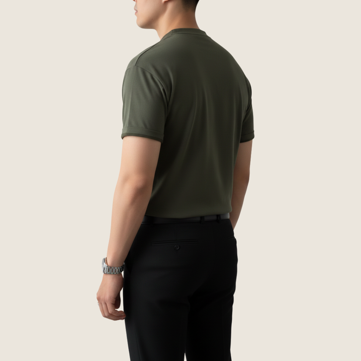 Jaxon | Men's Short Sleeve Button-Up Henley Shirt