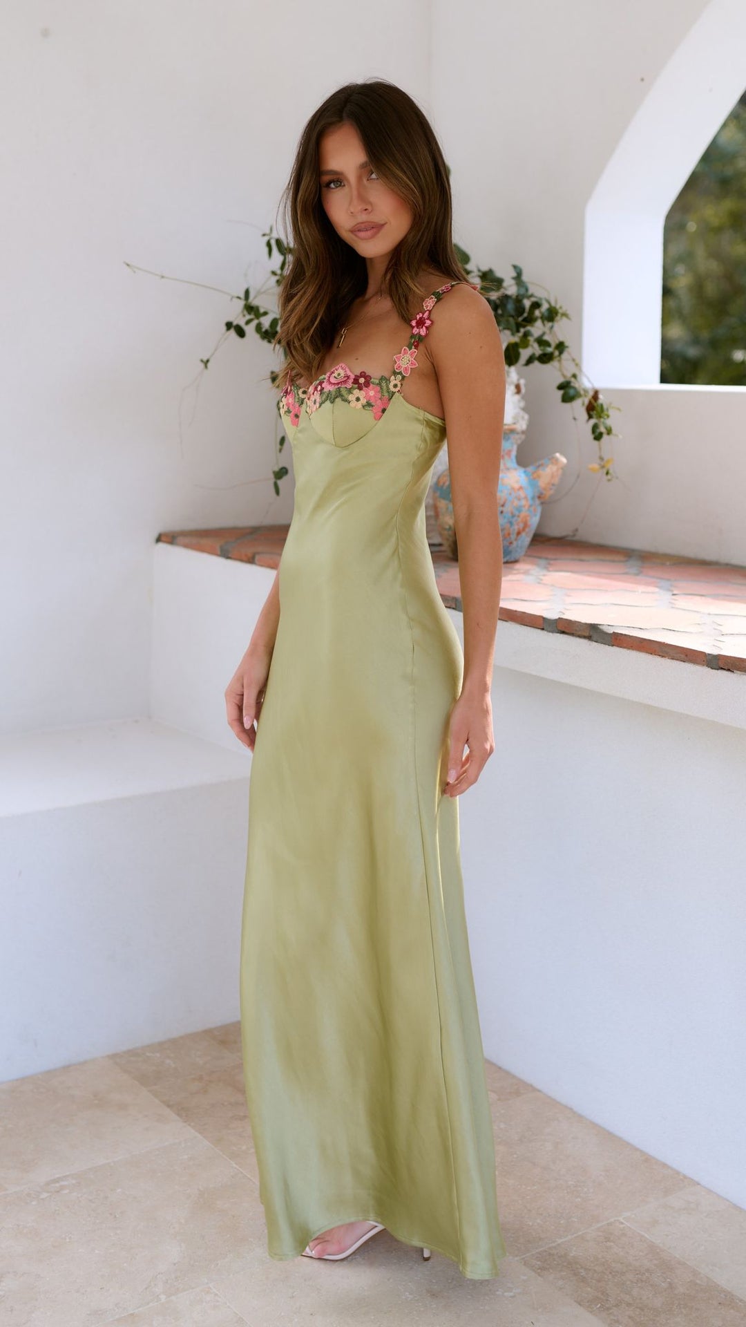 Jayla | Women's Sleeveless V-Neck Maxi Dress-Metro Lane Plaza