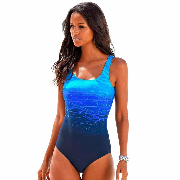 Sophia | Women's Fitted One-Piece Sports Swimsuit – Quick-Drying for Summer-Metro Lane Plaza