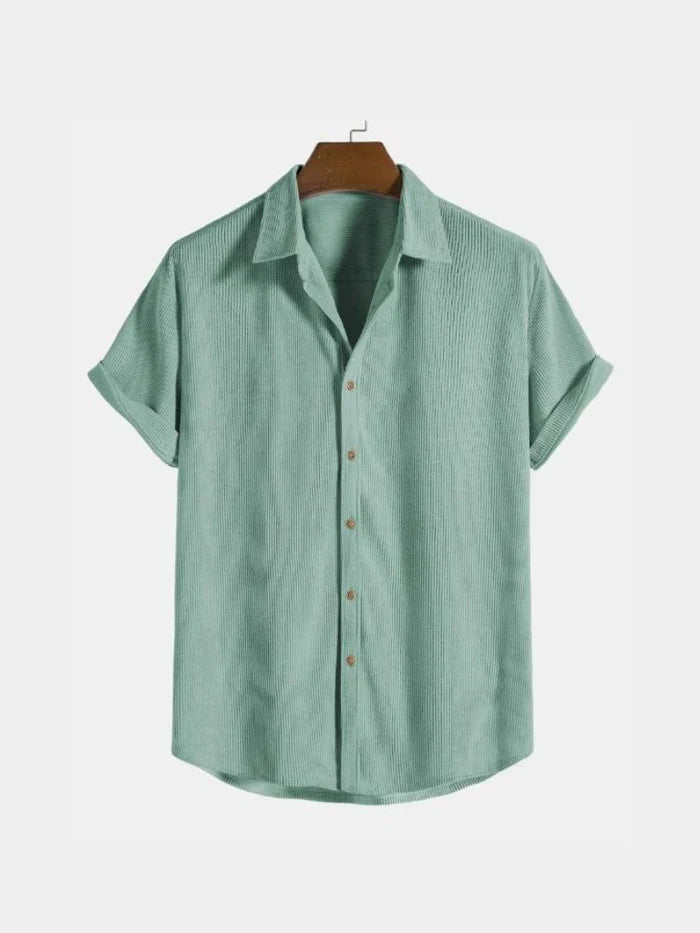 Men's Relaxed Fit Button-Down Shirt | Casual Style for Every Occasion-Metro Lane Plaza
