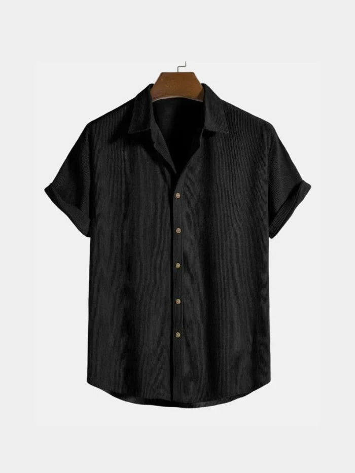 Men's Relaxed Fit Button-Down Shirt | Casual Style for Every Occasion-Metro Lane Plaza