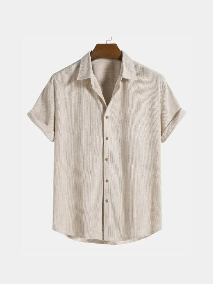 Men's Relaxed Fit Button-Down Shirt | Casual Style for Every Occasion-Metro Lane Plaza
