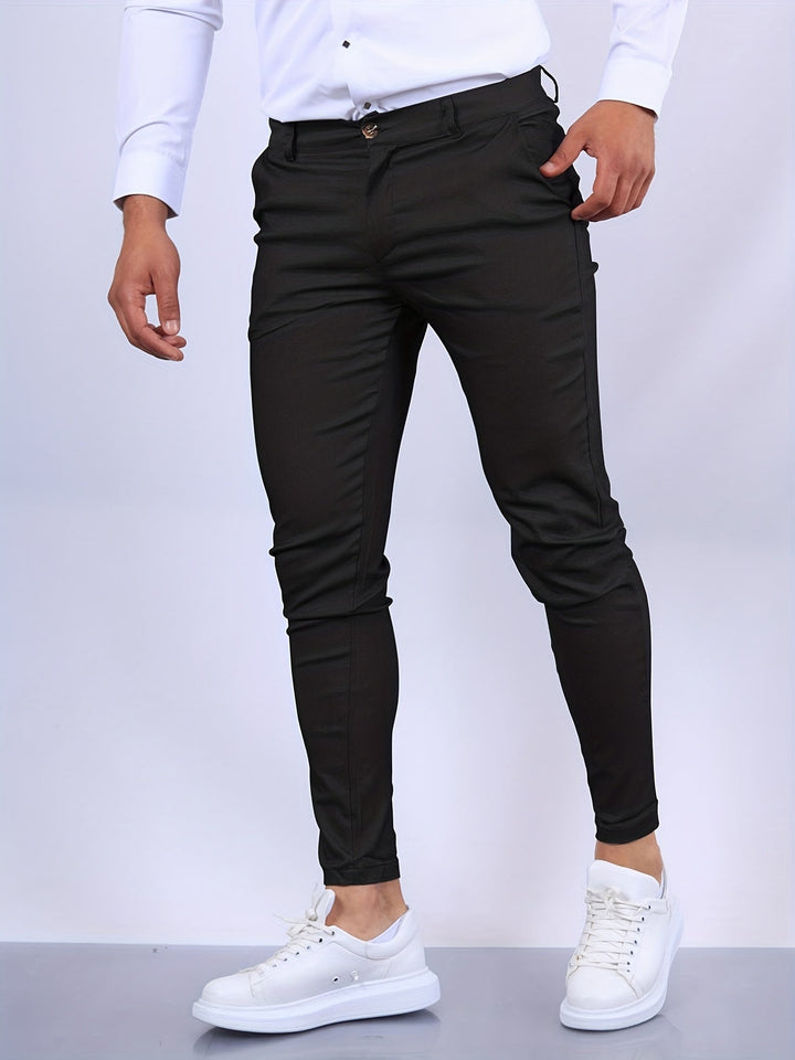 Men's Stretch Skinny-Fit Chino Pants for Modern Style-Metro Lane Plaza
