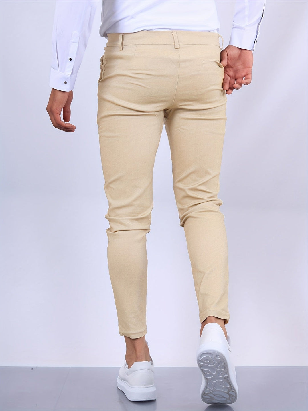 Men's Stretch Skinny-Fit Chino Pants for Modern Style-Metro Lane Plaza