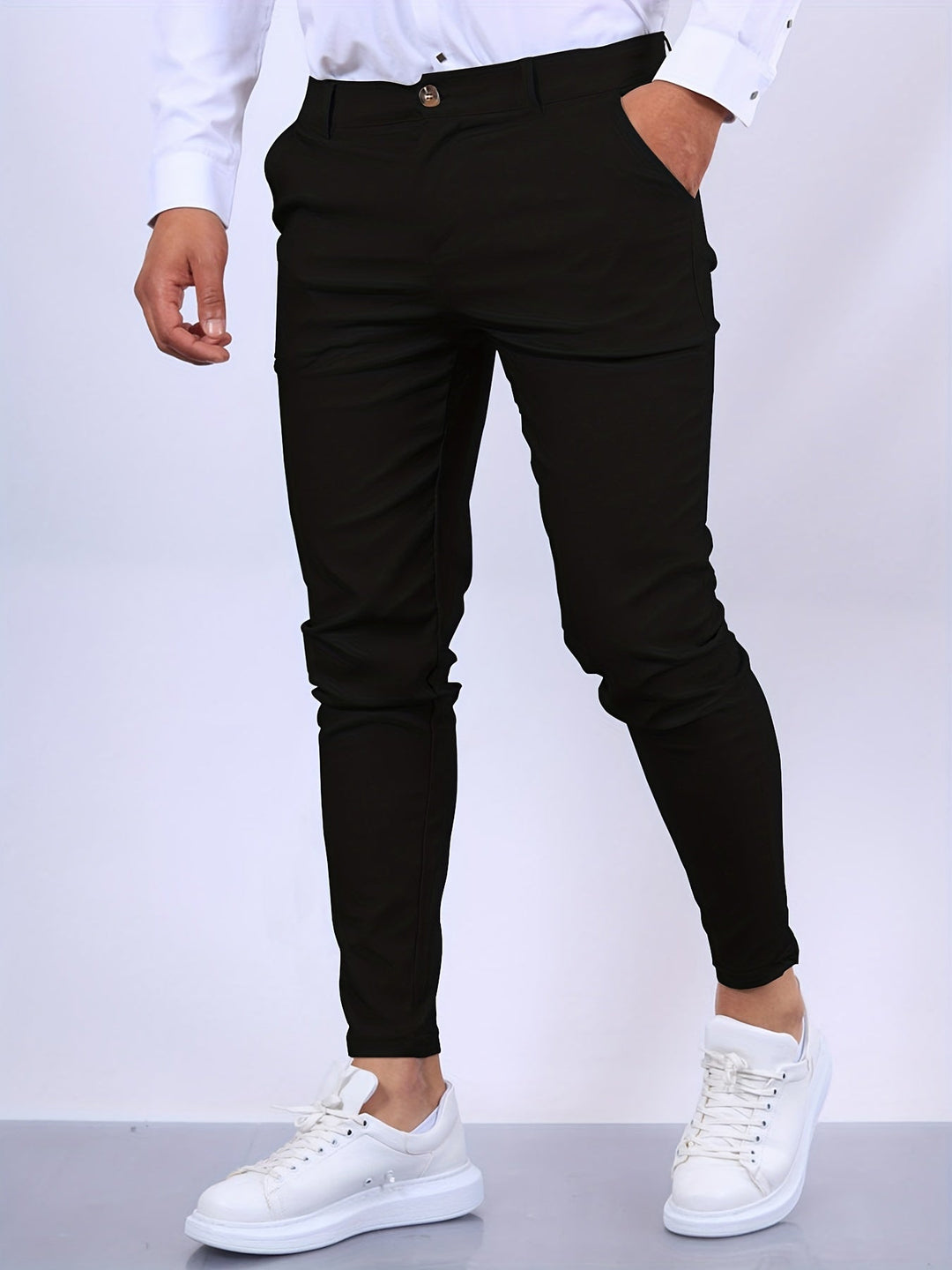Men's Stretch Skinny-Fit Chino Pants for Modern Style-Metro Lane Plaza
