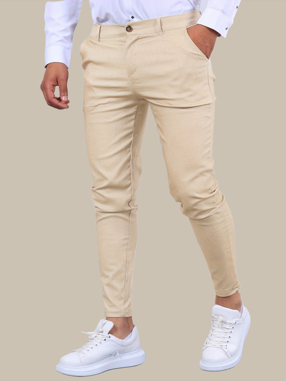 Men's Stretch Skinny-Fit Chino Pants for Modern Style-Metro Lane Plaza