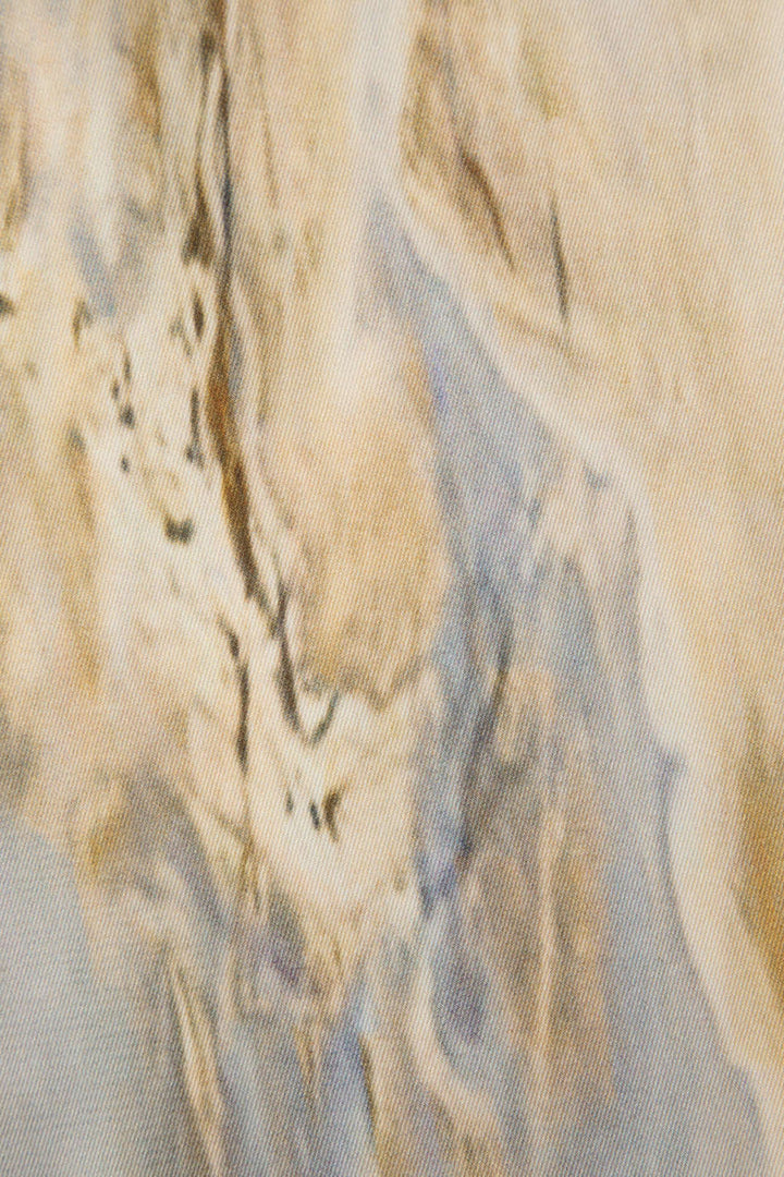 Jossara | Women's High-Waisted Marble Print Loose Fit Trousers-Metro Lane Plaza