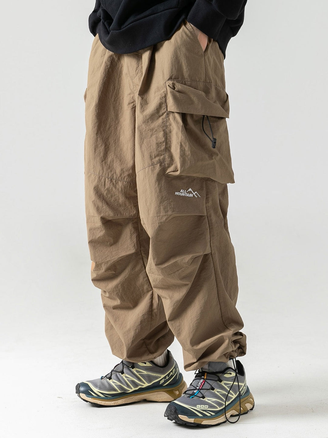 Men's Water-Resistant Cargo Pants for Outdoor and Hiking Activities-Metro Lane Plaza