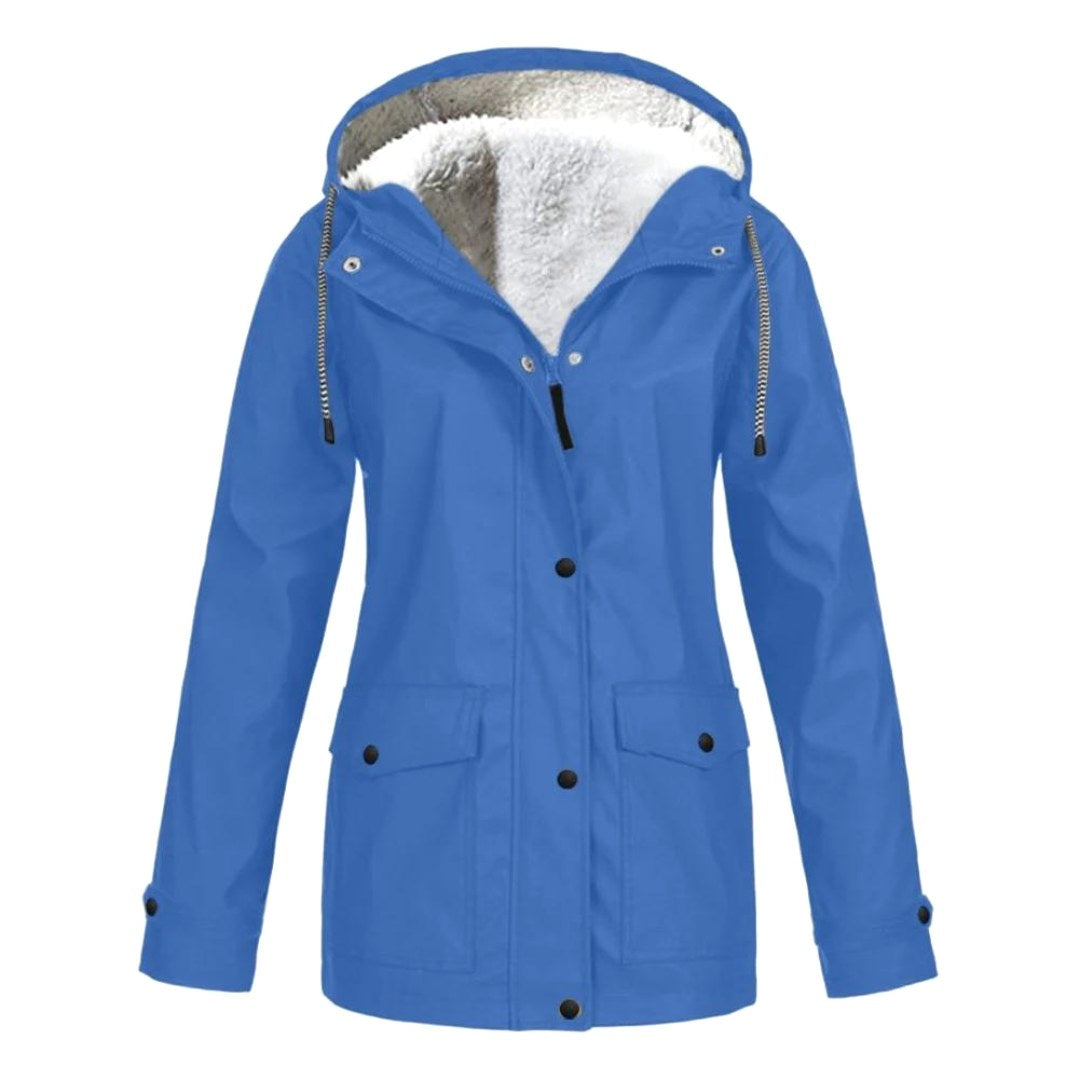 Women's Lightweight Windproof Hooded Rain Jacket for Autumn