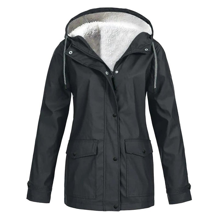 Women's Lightweight Windproof Hooded Rain Jacket for Autumn