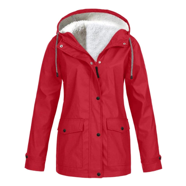 Women's Lightweight Windproof Hooded Rain Jacket for Autumn