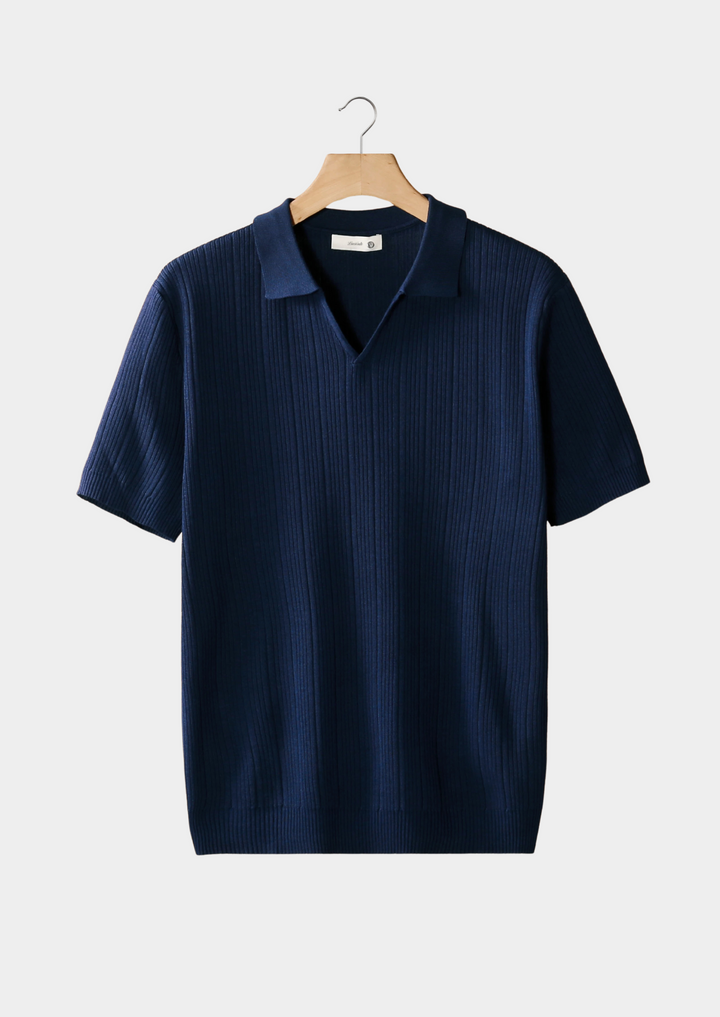 Keith | Men's Short Sleeve V-Neck Casual Shirt