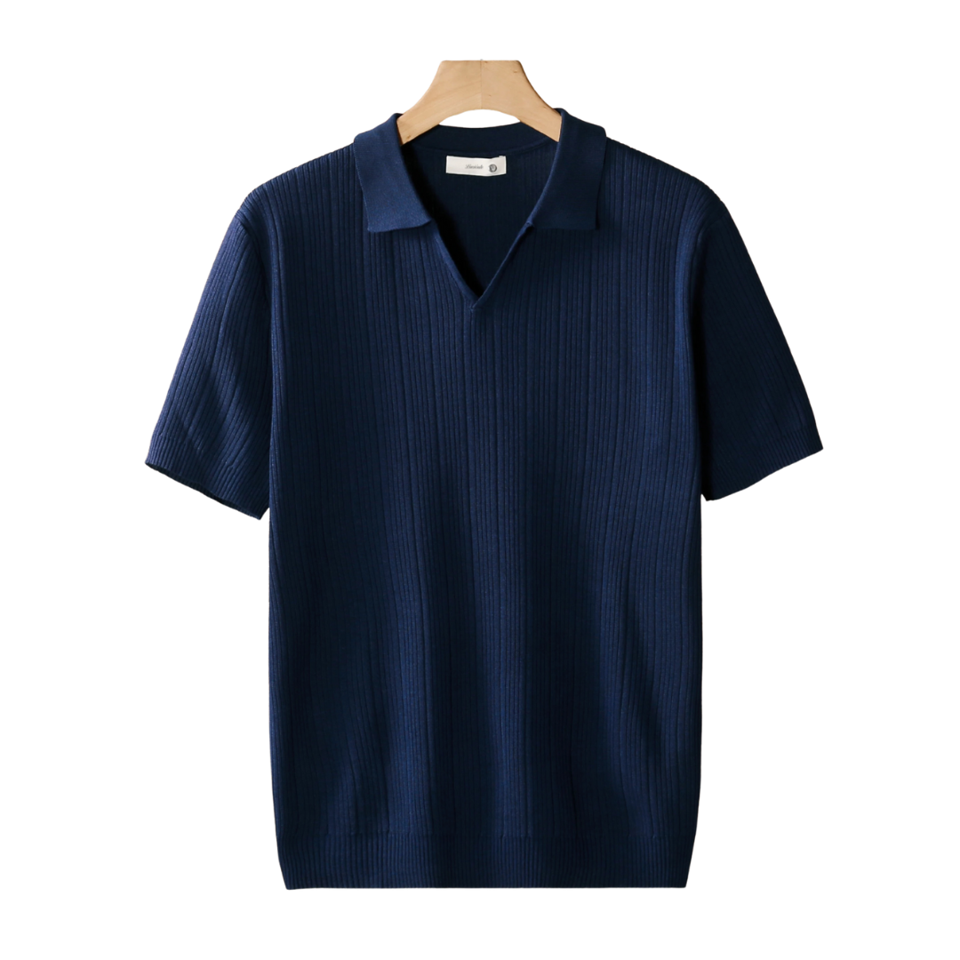 Keith | Men's Short Sleeve V-Neck Casual Shirt