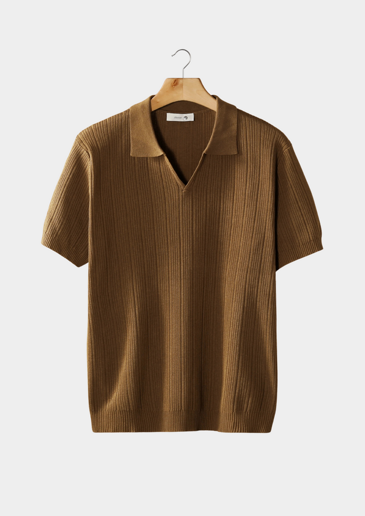 Keith | Men's Short Sleeve V-Neck Casual Shirt