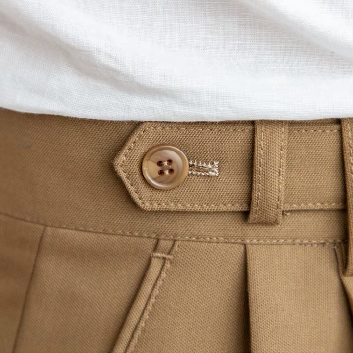 Kelvin | Men's Classic Pleated Dress Trousers-Metro Lane Plaza