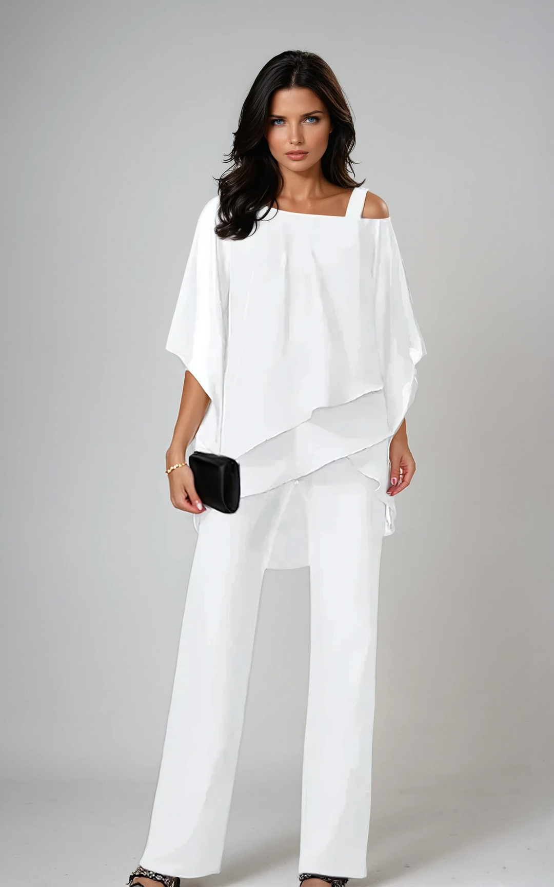 Antonella | Women's Wrap Two-Piece Set-Metro Lane Plaza