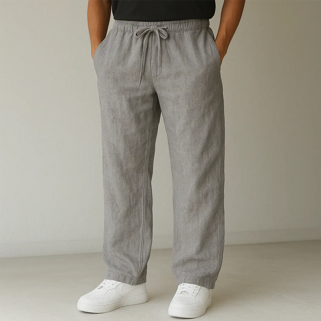 Kenneth | Men's Wide Leg Casual Drawstring Pants