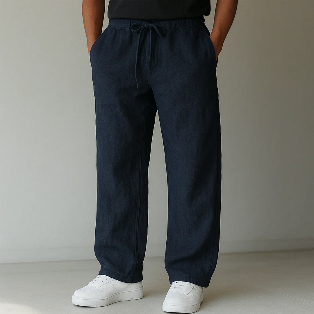 Kenneth | Men's Wide Leg Casual Drawstring Pants