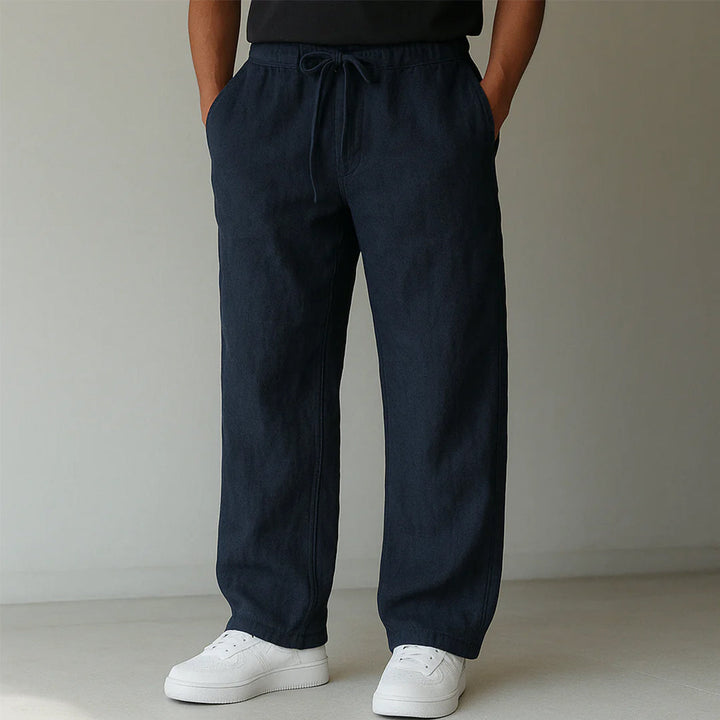 Kenneth | Men's Wide Leg Casual Drawstring Pants