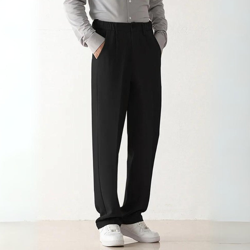 Kieran | Men's Pleated Wide Leg Trousers