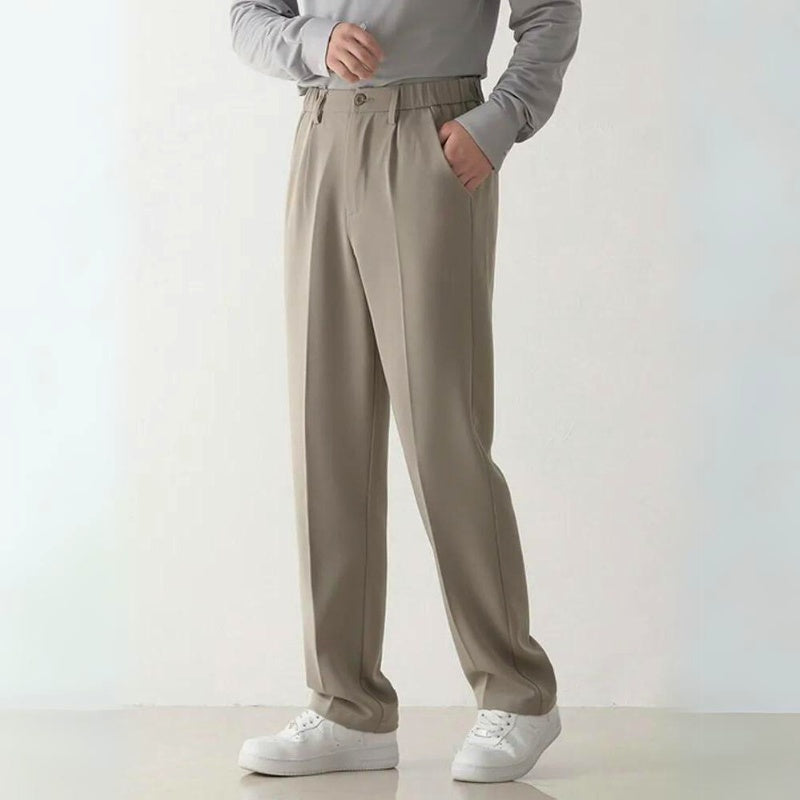 Kieran | Men's Pleated Wide Leg Trousers