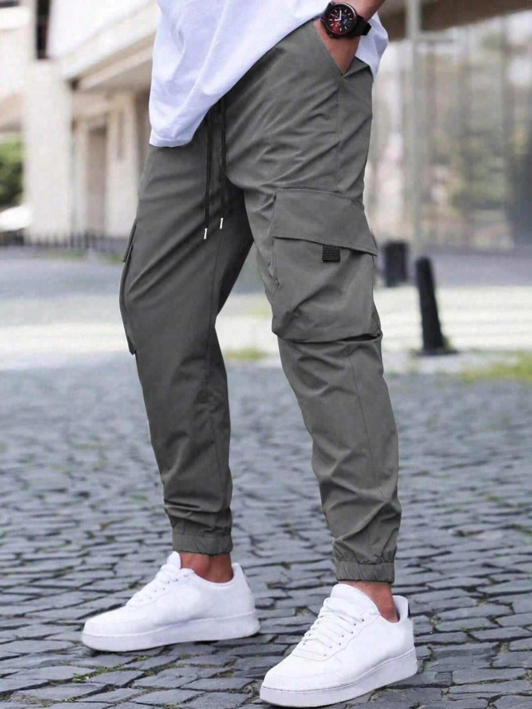 Kirk | Men's Casual Cargo Jogger Pants-Metro Lane Plaza