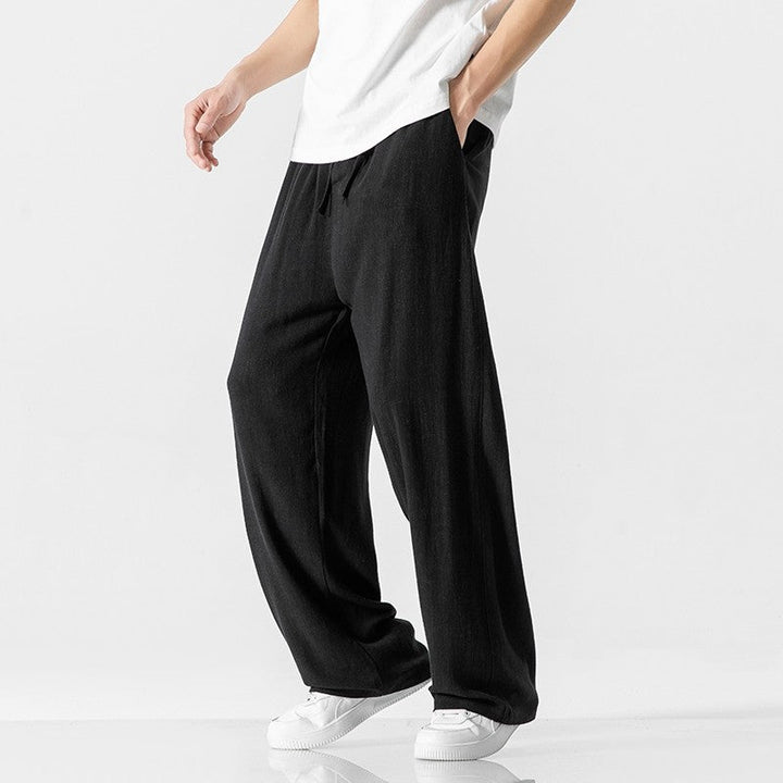 Kirk | Men's Casual Wide Leg Drawstring Pants-Metro Lane Plaza