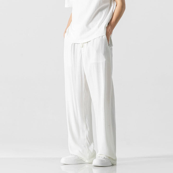 Kirk | Men's Casual Wide Leg Drawstring Pants-Metro Lane Plaza