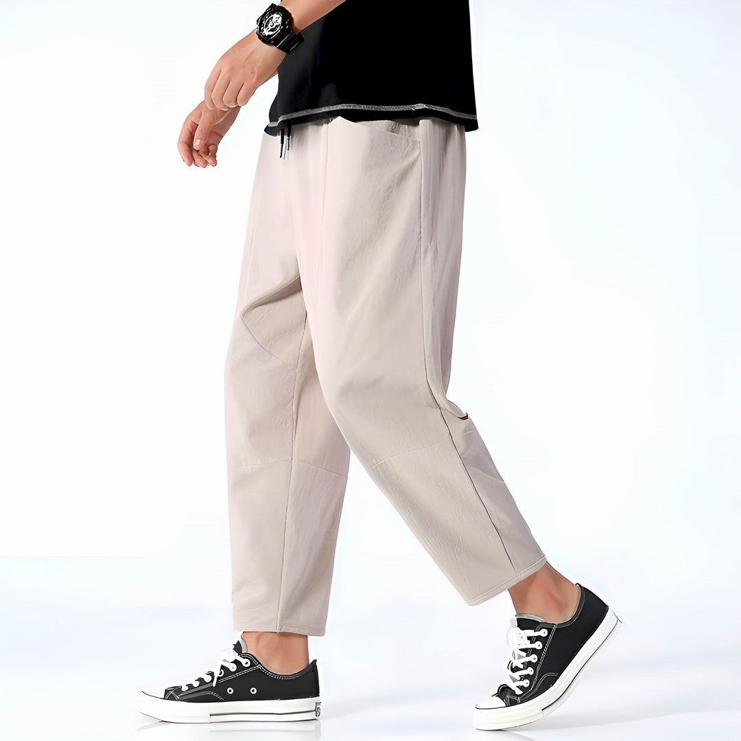 Kris | Men's Casual Cropped Drawstring Pants