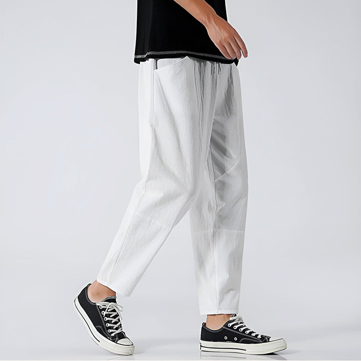 Kris | Men's Casual Cropped Drawstring Pants