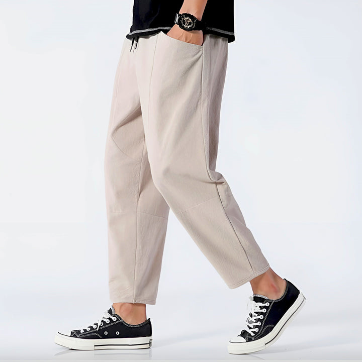 Kris | Men's Casual Cropped Drawstring Pants