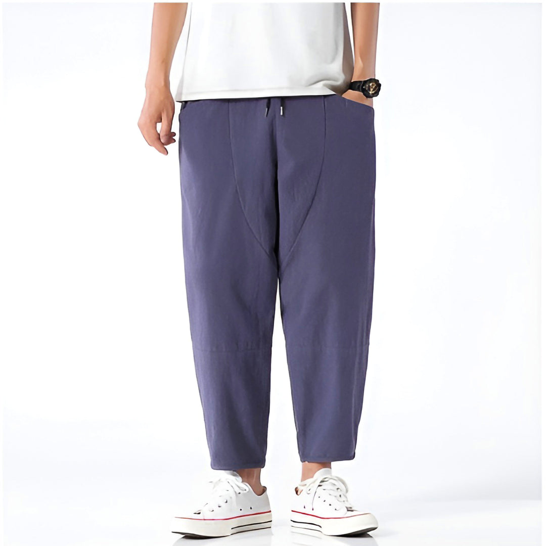 Kris | Men's Casual Cropped Drawstring Pants