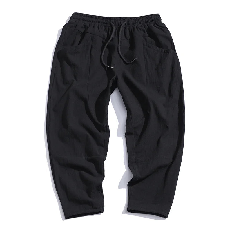 Kris | Men's Casual Cropped Drawstring Pants