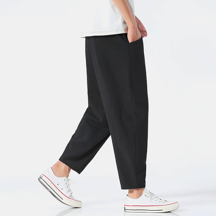 Kris | Men's Casual Cropped Drawstring Pants