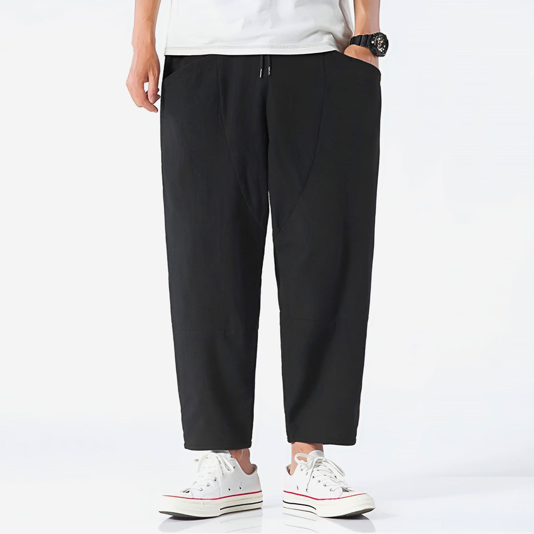 Kris | Men's Casual Cropped Drawstring Pants