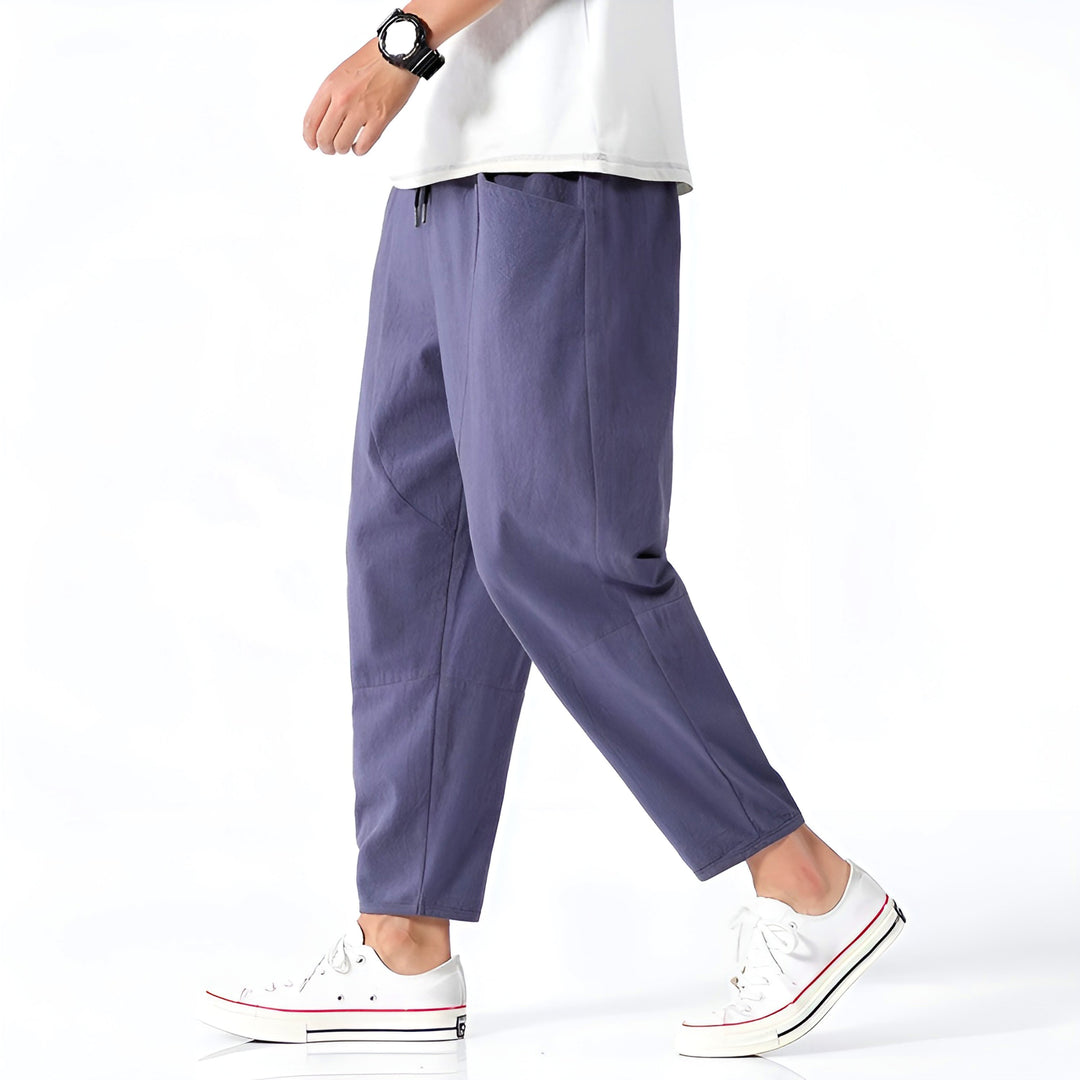 Kris | Men's Casual Cropped Drawstring Pants