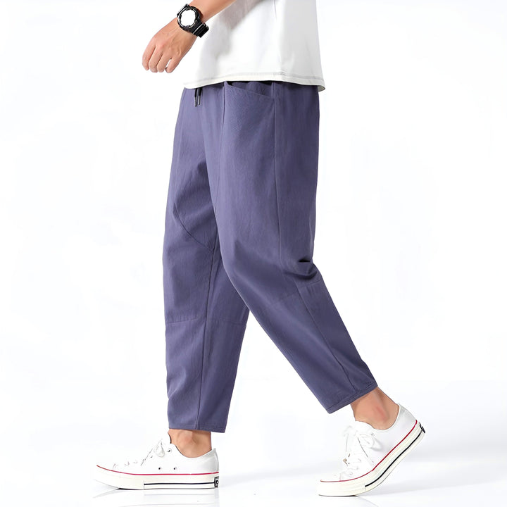 Kris | Men's Casual Cropped Drawstring Pants