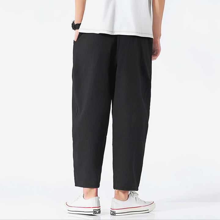 Kris | Men's Casual Cropped Drawstring Pants