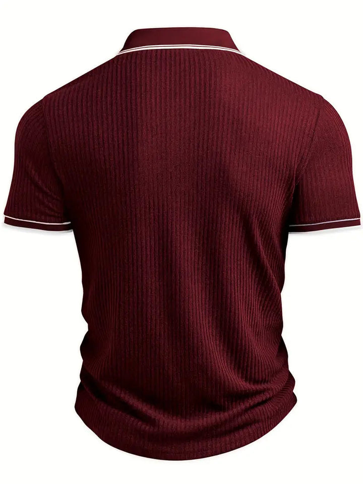Kris | Men's Ribbed Casual Polo Shirt