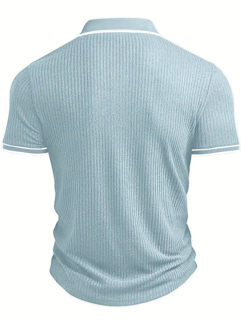 Kris | Men's Ribbed Casual Polo Shirt